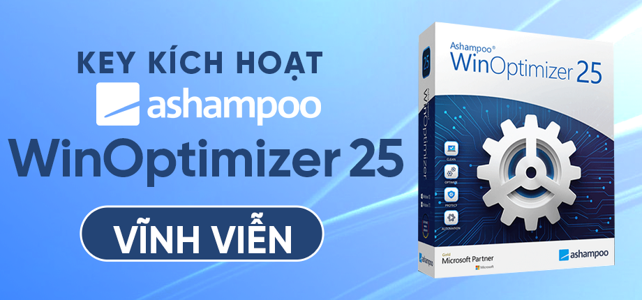 Ashampoo WinOptimizer 25 - Key kích hoạt vĩnh viễn